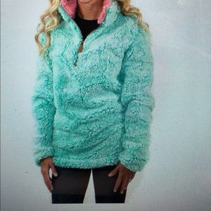 Simply southern mint Sherpa
